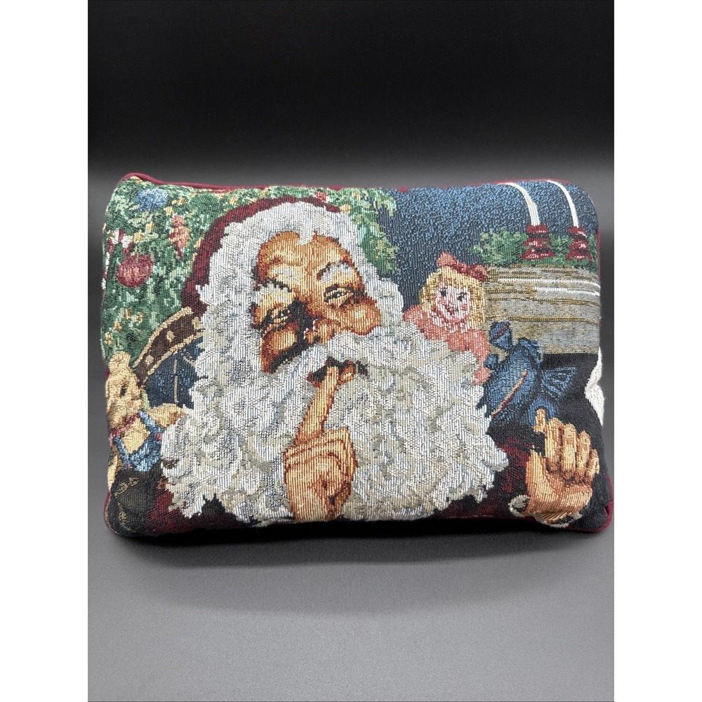 Vintage Santa Throw Pillow